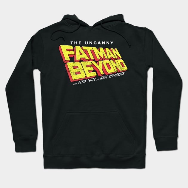 Uncanny Fatman Beyond Red Logo (Distressed) Hoodie by TheDarkNateReturns